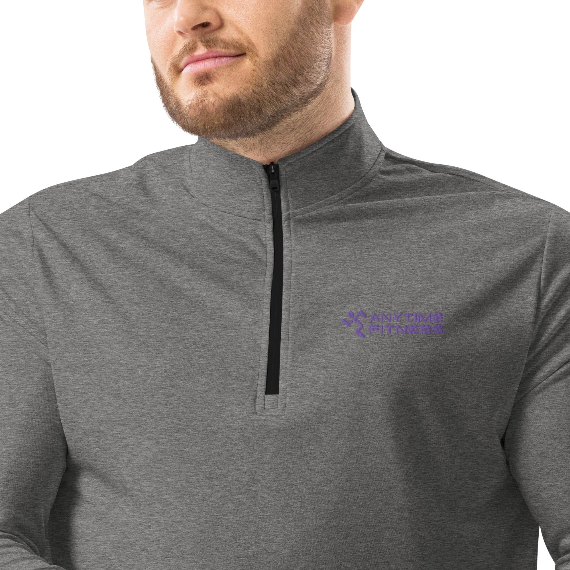 Quarter Zip - Purple Font
