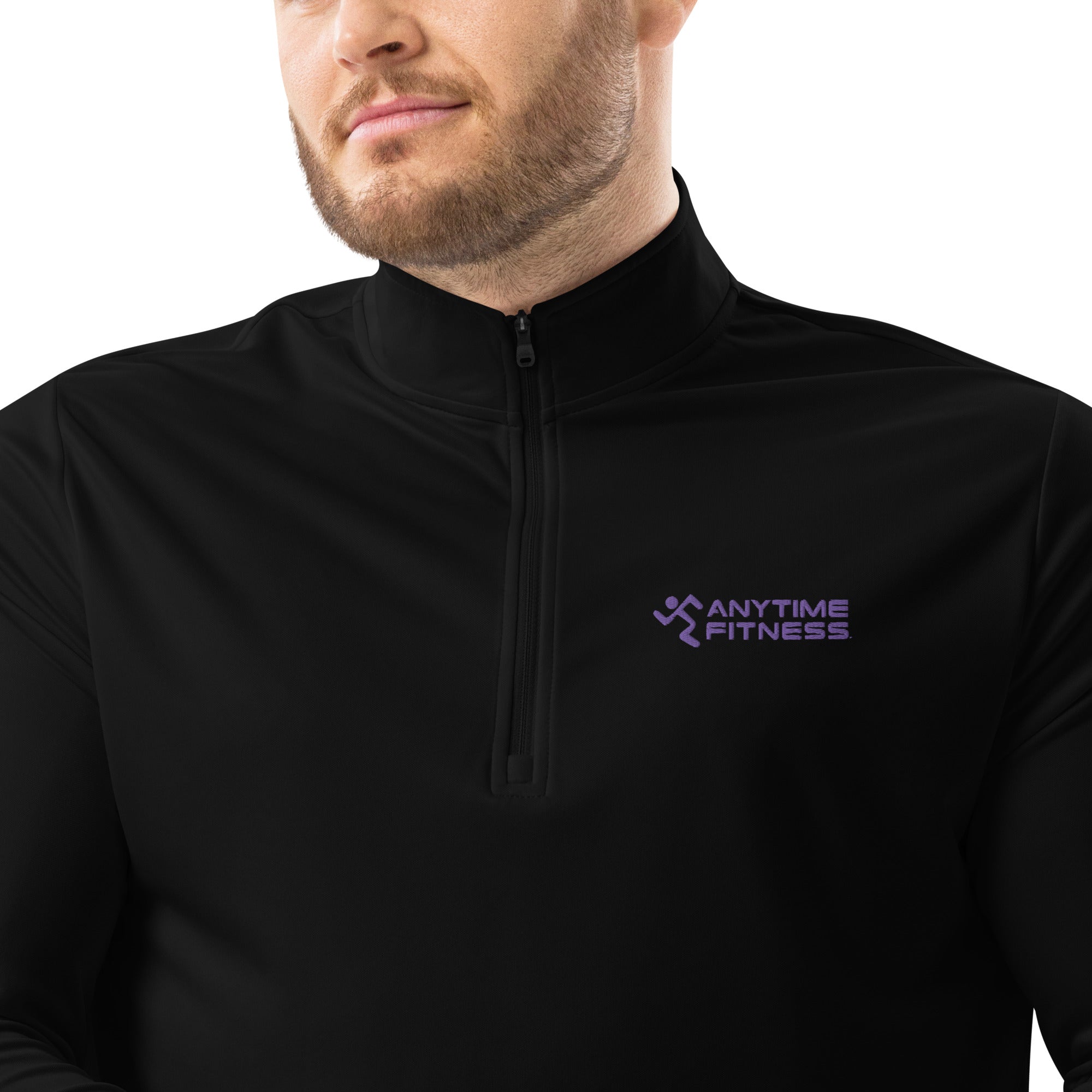 Quarter Zip - Purple Font