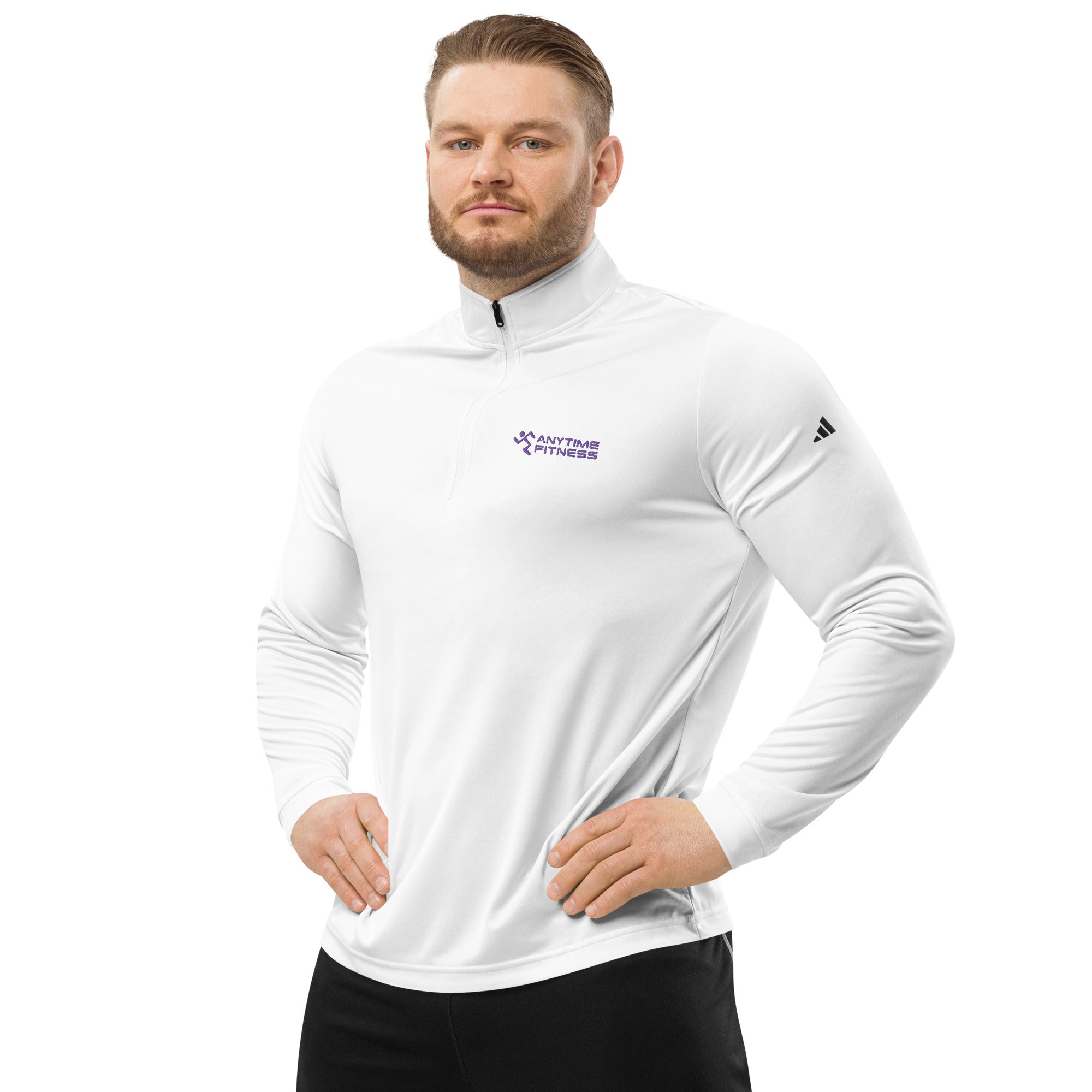 Quarter Zip - Purple Font