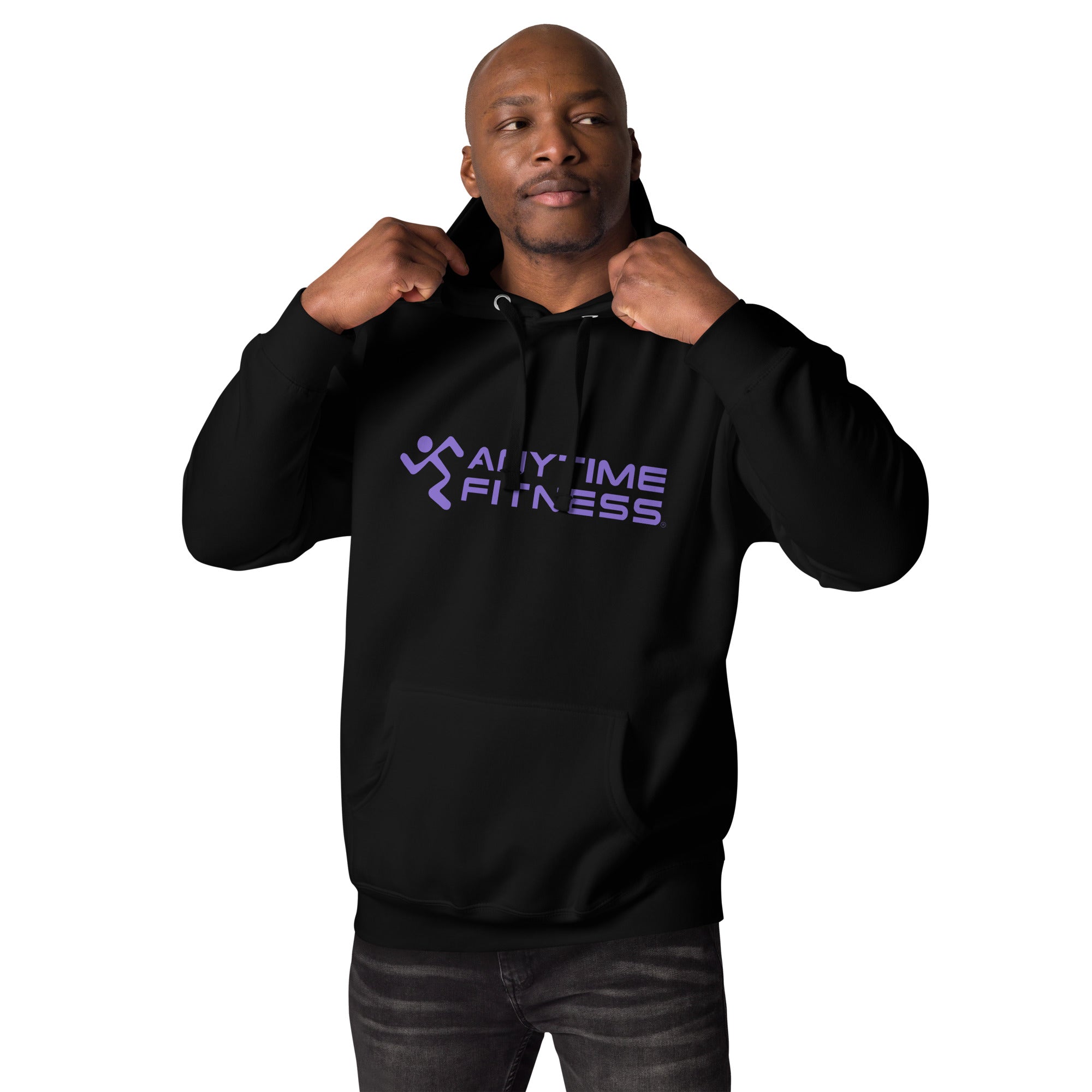 Running Man & Anytime (Purple) Fitness Hoodie