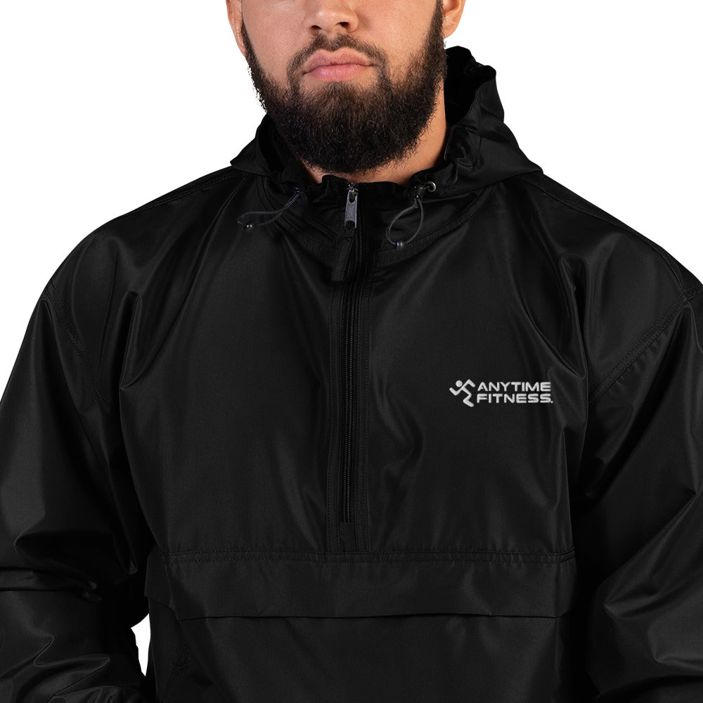 Embroidered Logo Running Man & Anytime Fitness Champion Packable Jacket