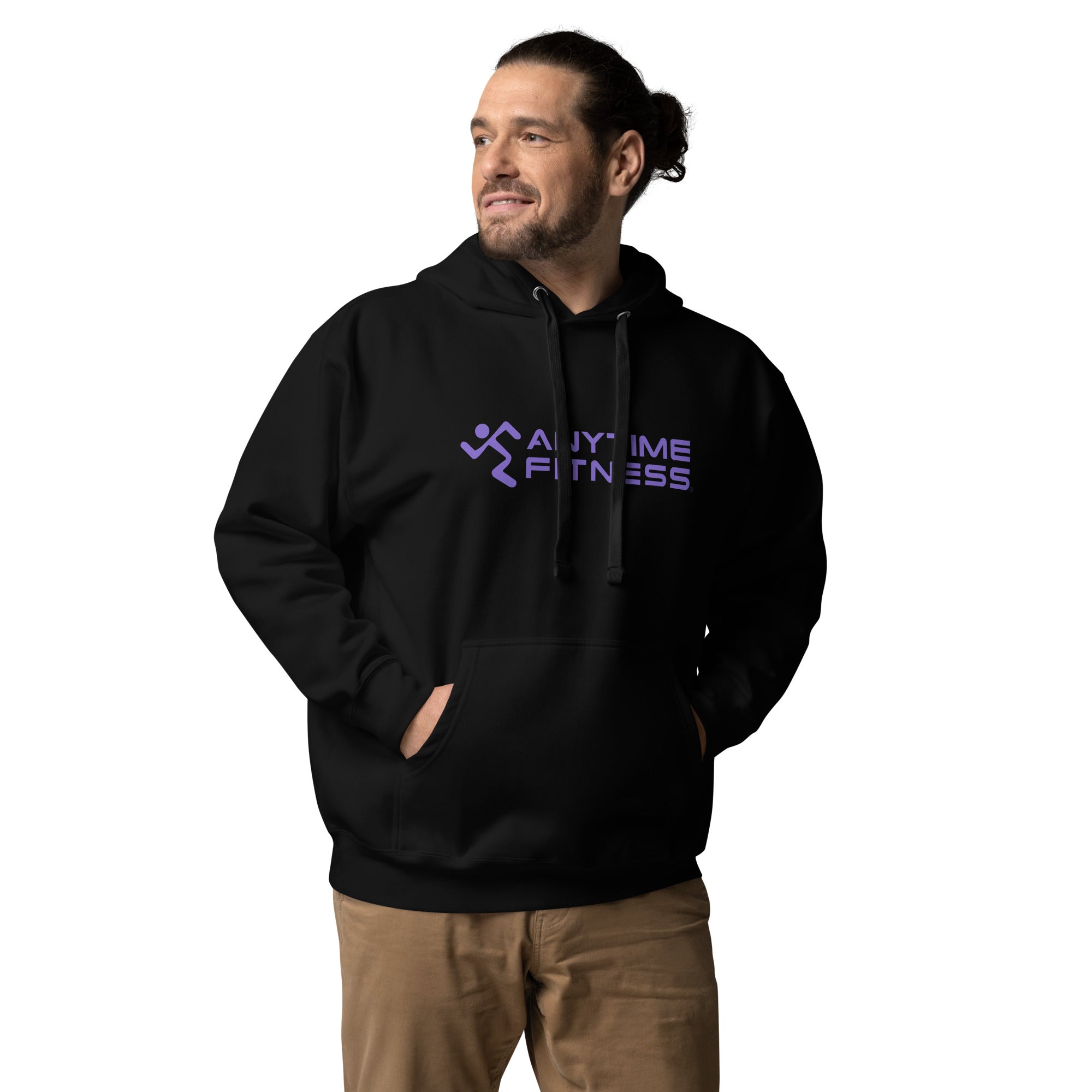 Running Man & Anytime (Purple) Fitness Hoodie