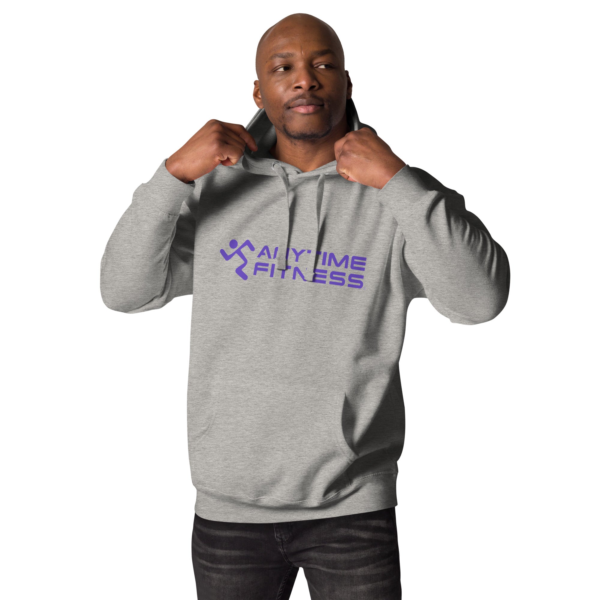 Running Man & Anytime (Purple) Fitness Hoodie