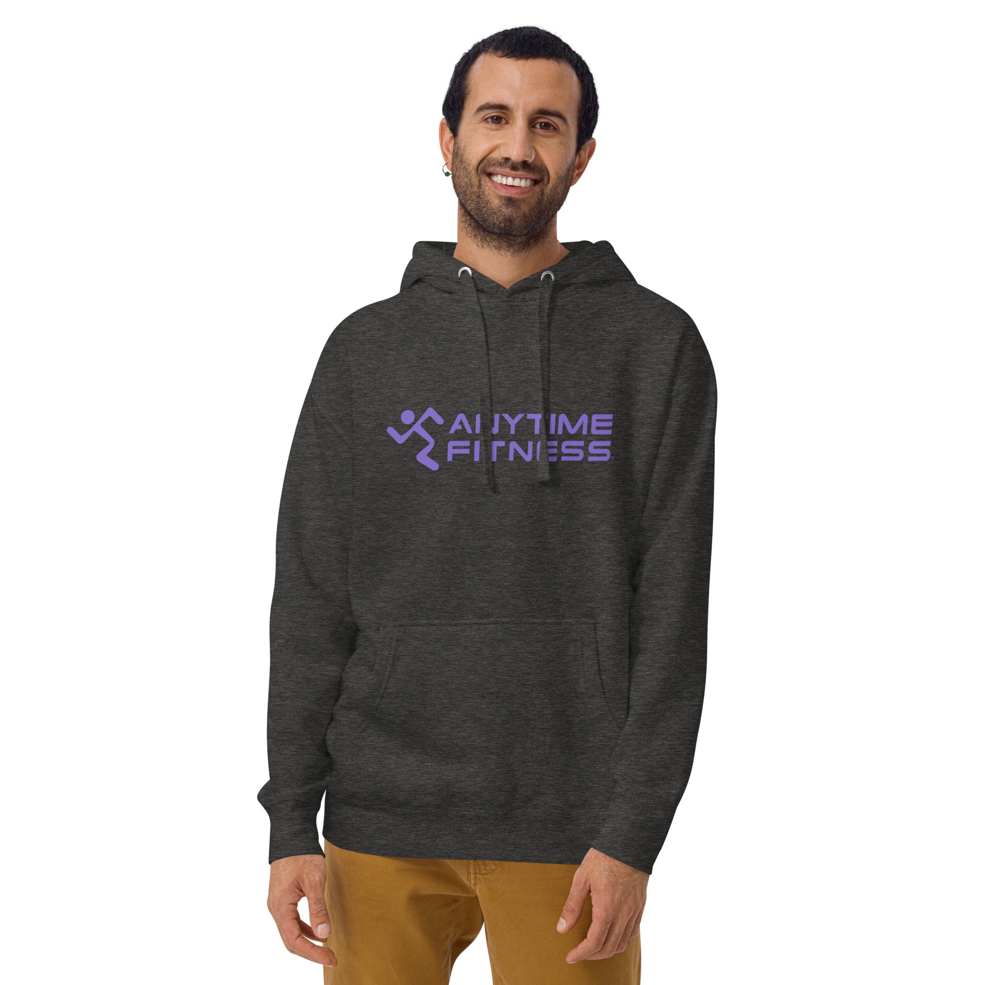 Running Man & Anytime (Purple) Fitness Hoodie