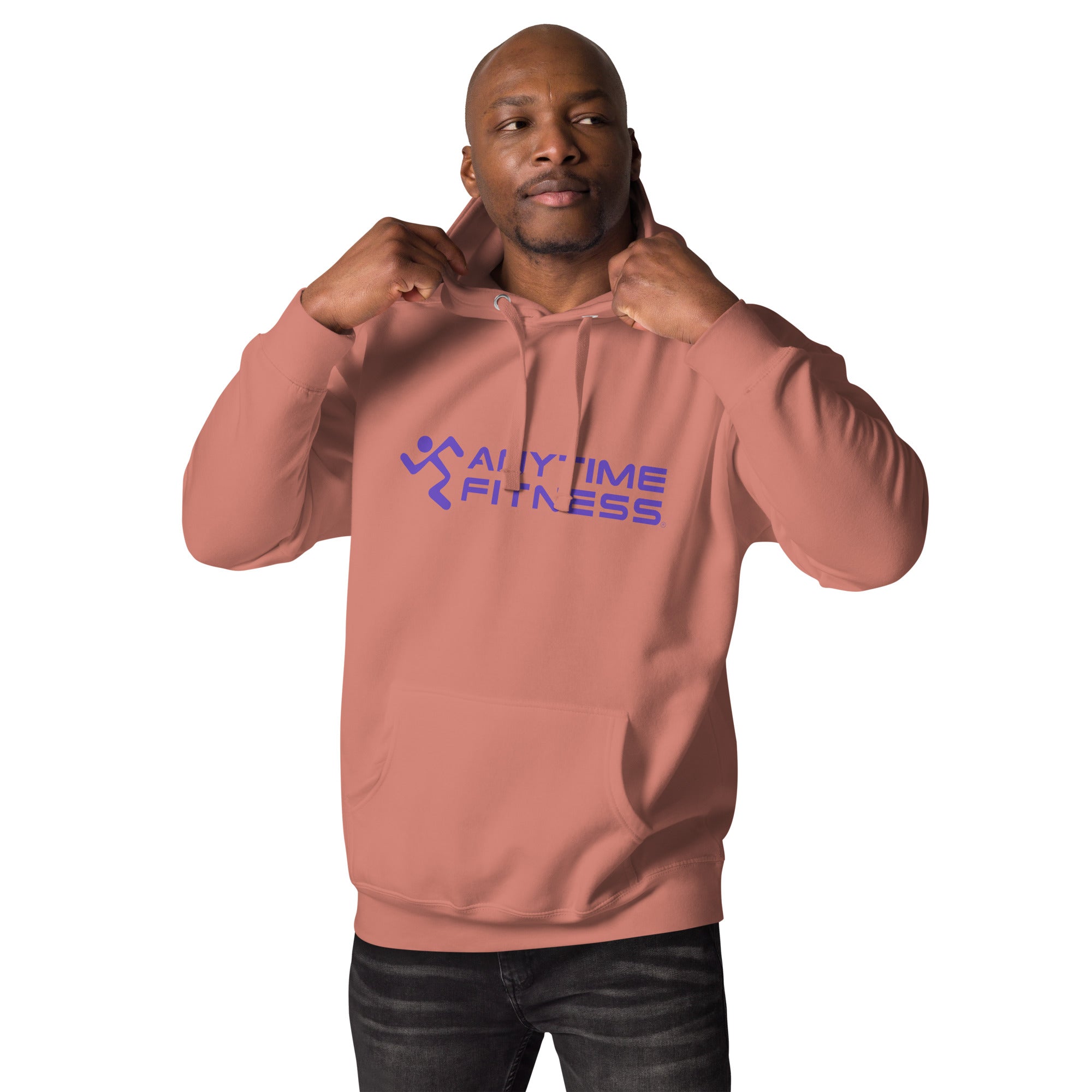 Running Man & Anytime (Purple) Fitness Hoodie