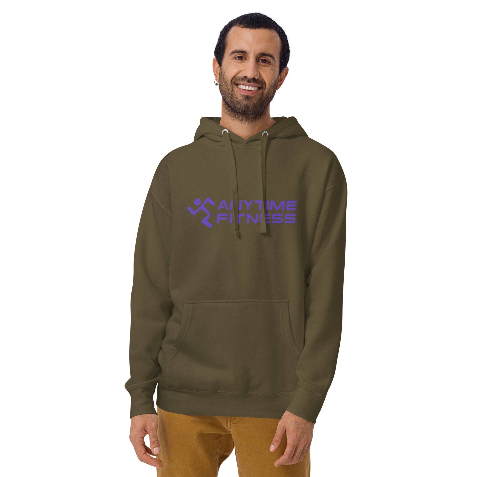 Running Man & Anytime (Purple) Fitness Hoodie