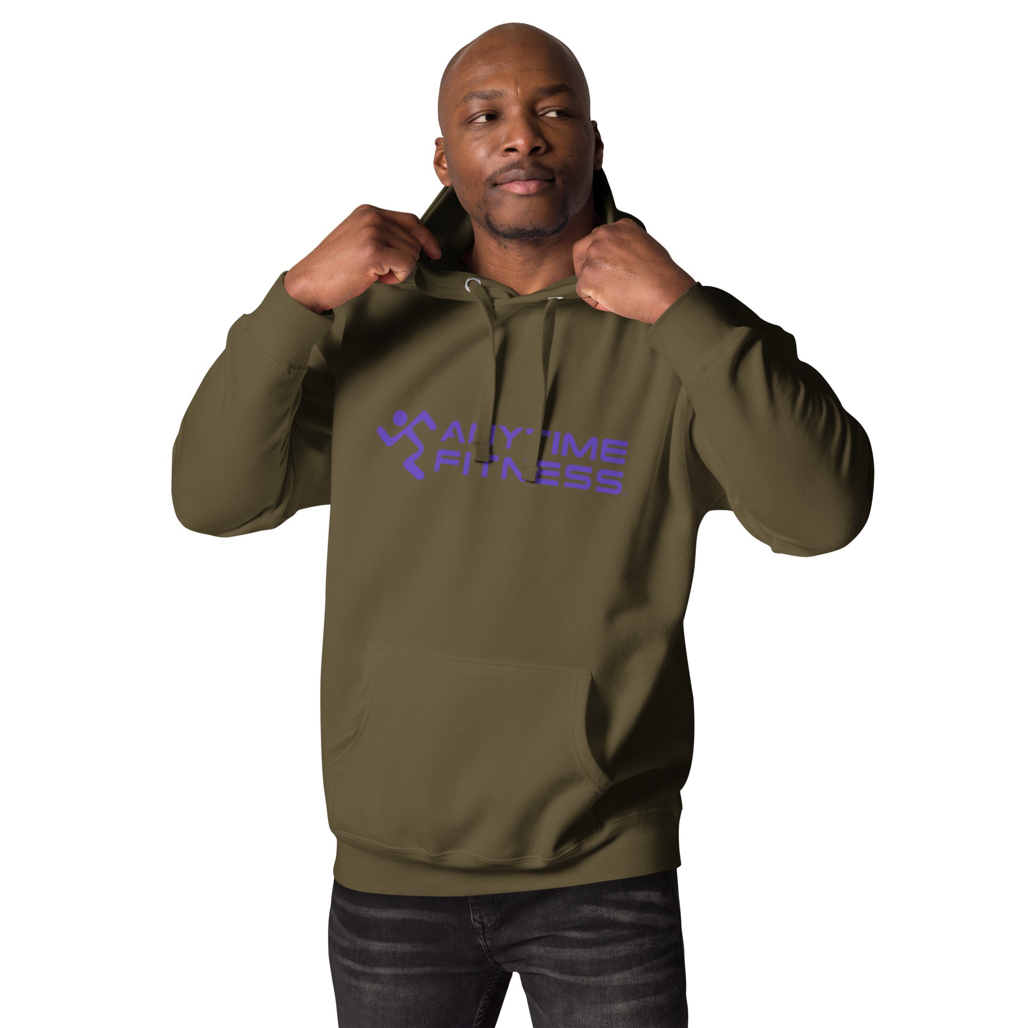 Running Man & Anytime (Purple) Fitness Hoodie