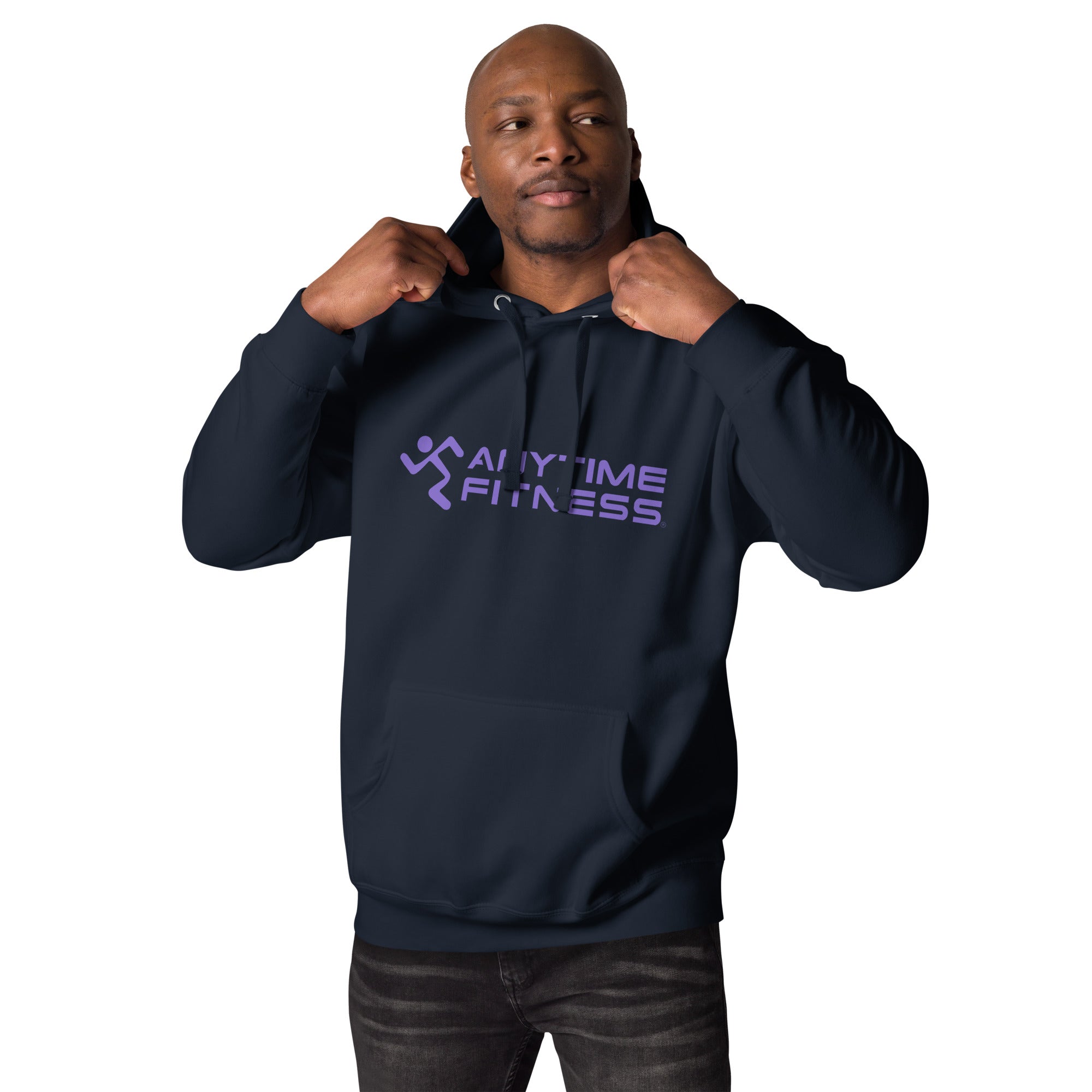 Running Man & Anytime (Purple) Fitness Hoodie