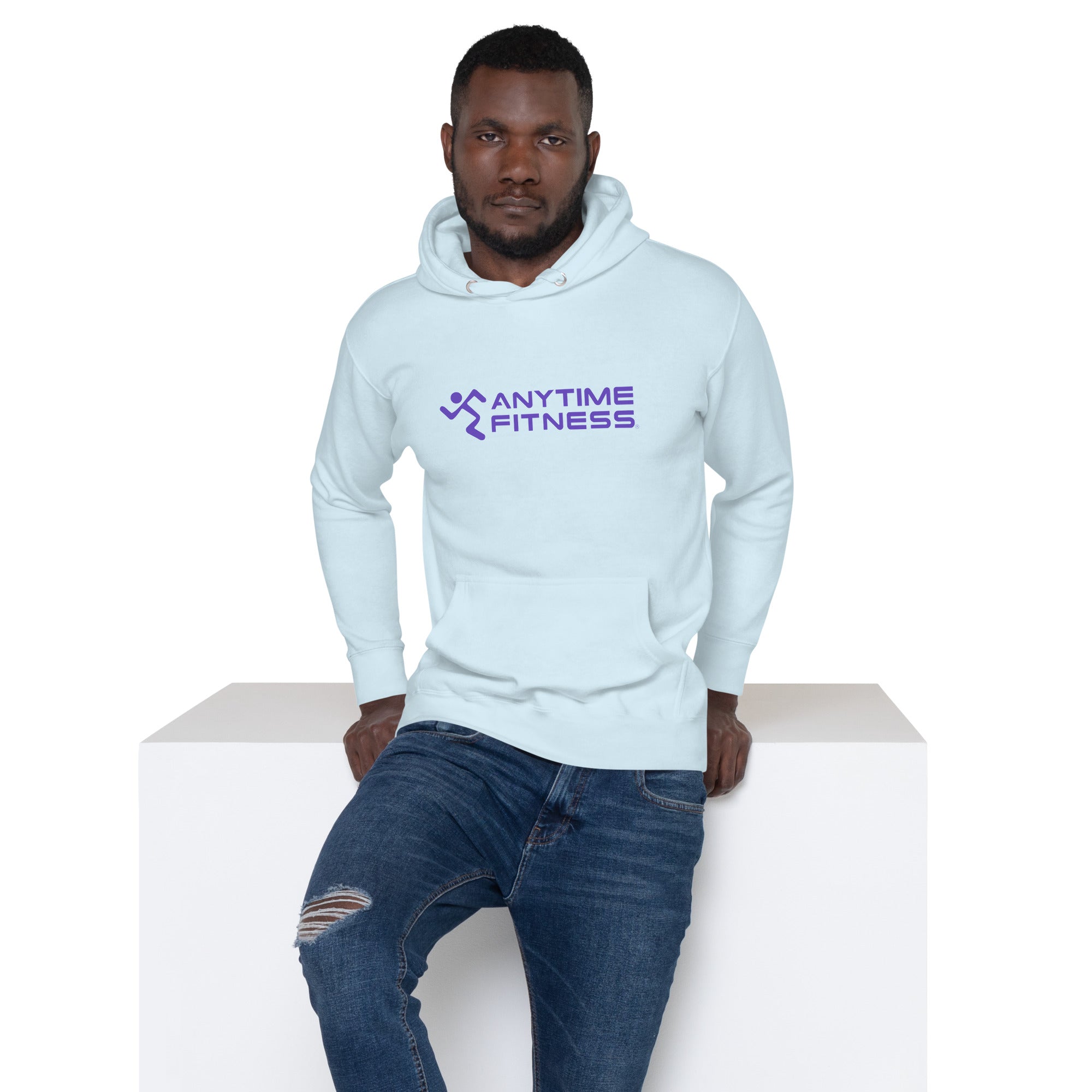 Running Man & Anytime (Purple) Fitness Hoodie