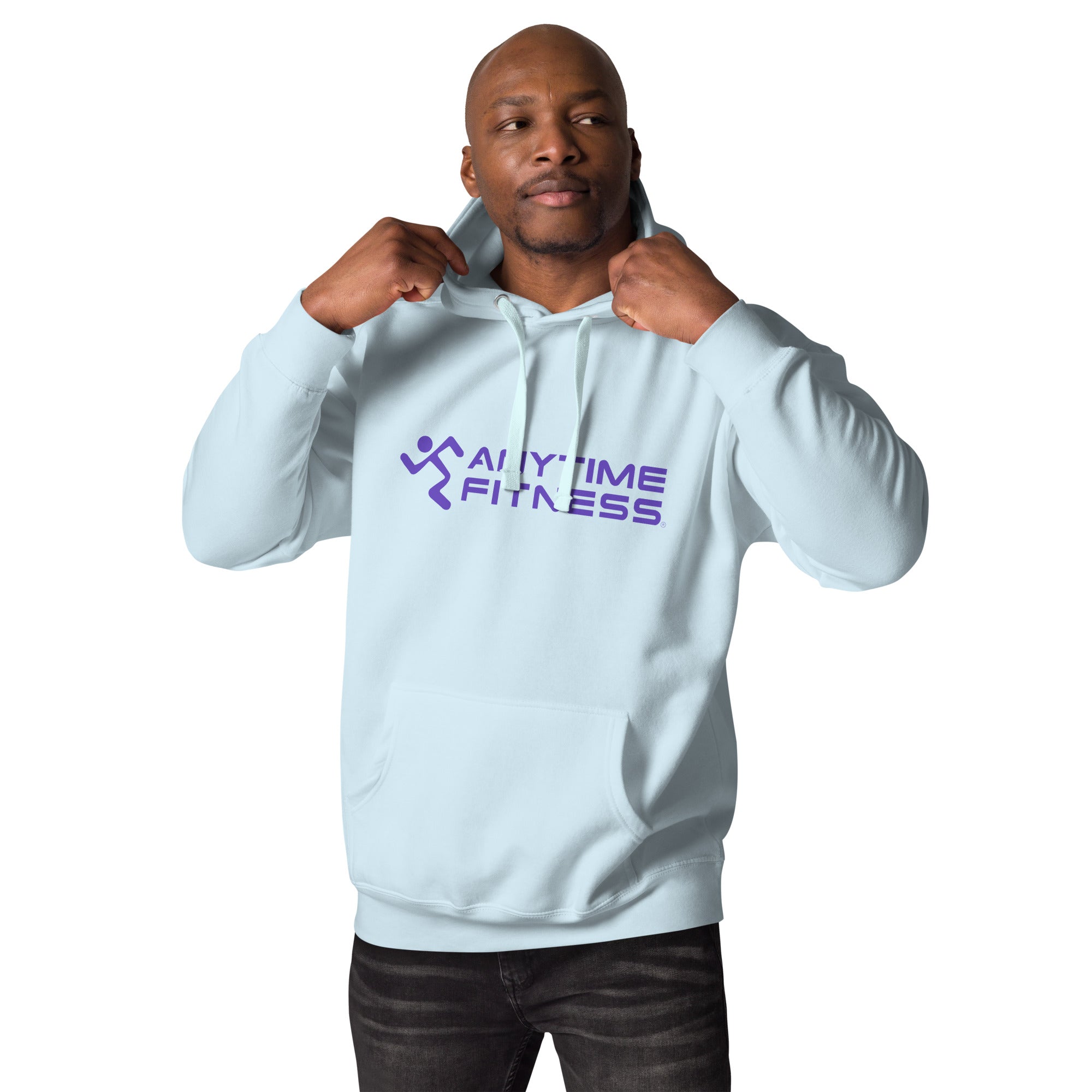 Running Man & Anytime (Purple) Fitness Hoodie