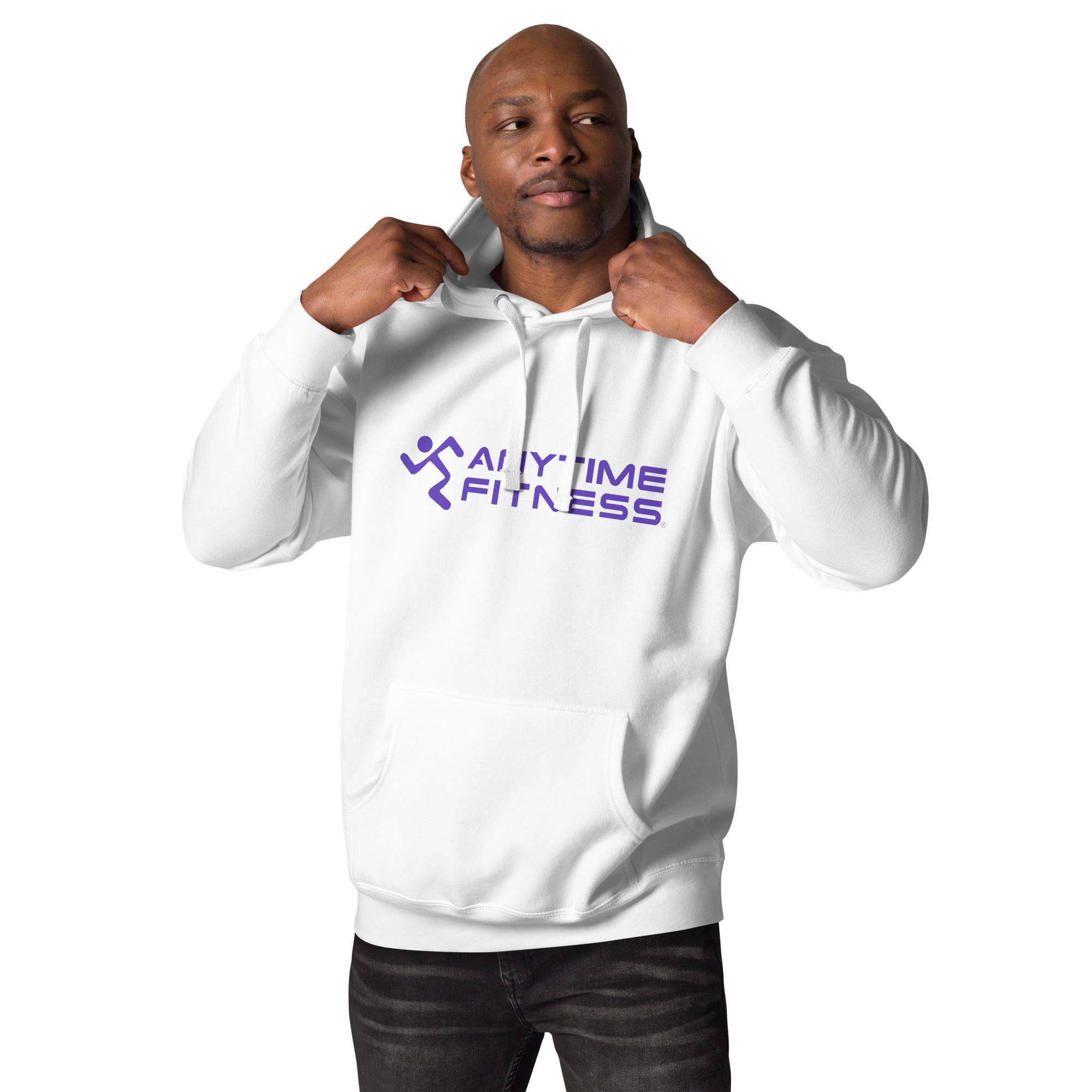 Running Man & Anytime (Purple) Fitness Hoodie