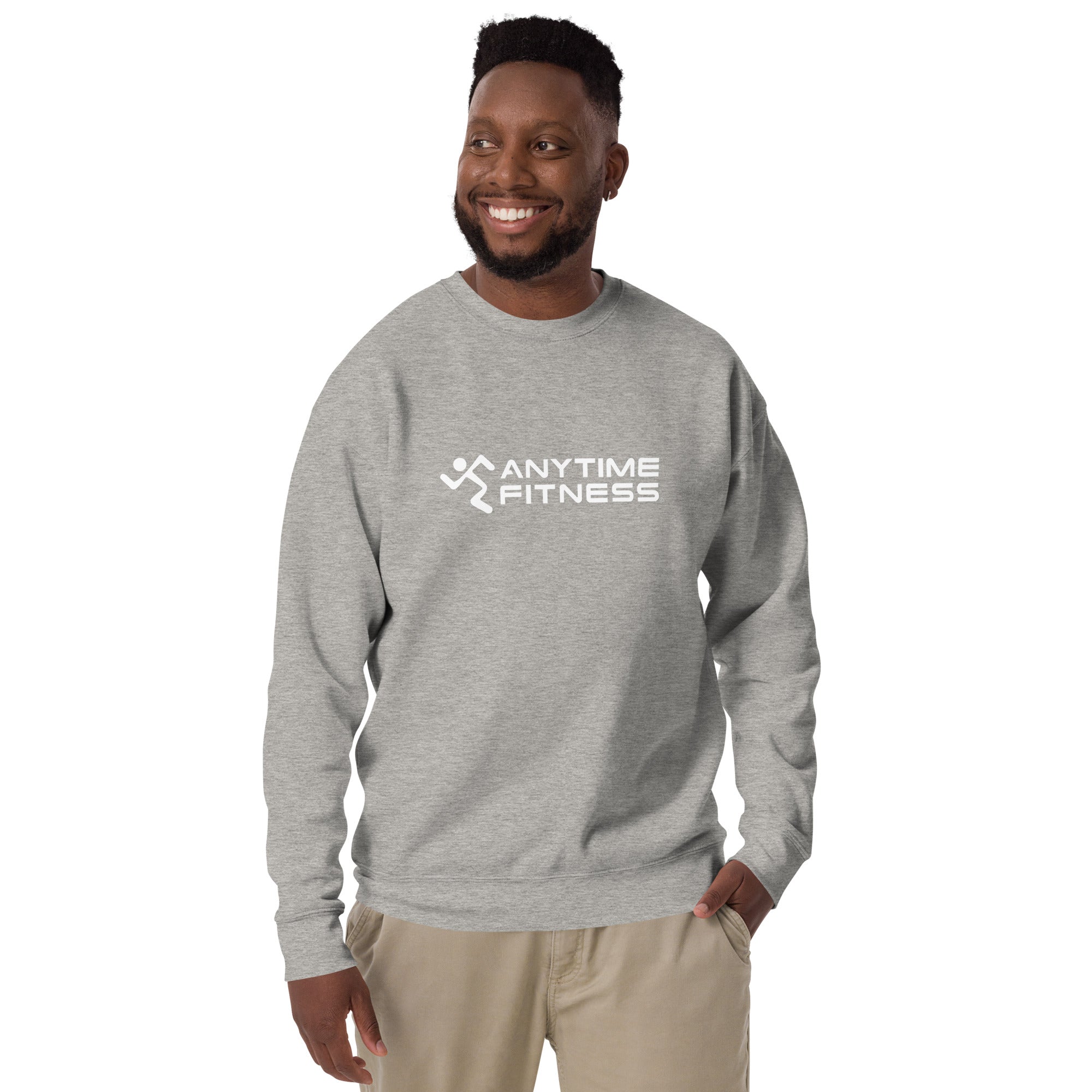 Running Man & Anytime Fitness (White) Premium Sweatshirt