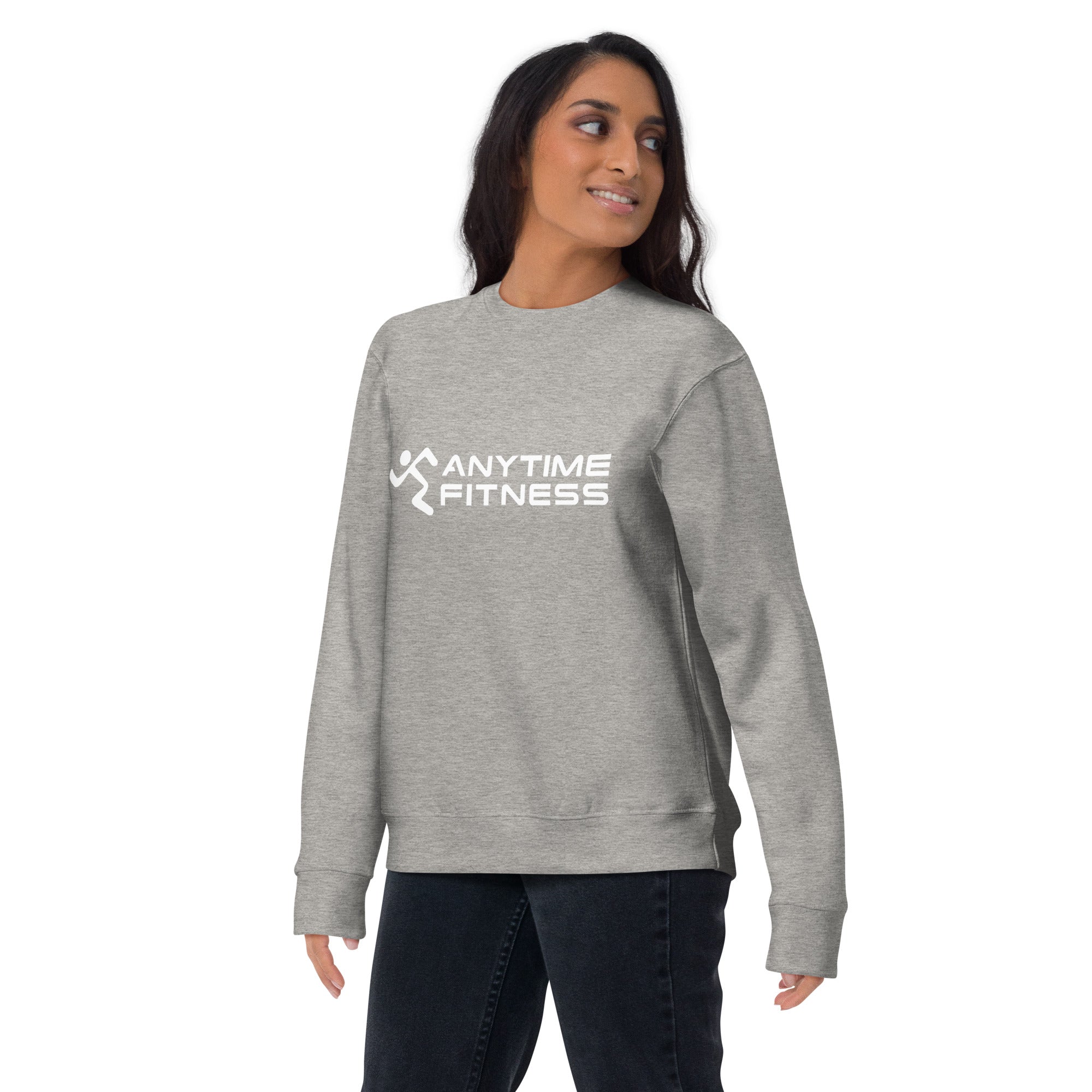 Running Man & Anytime Fitness (White) Premium Sweatshirt