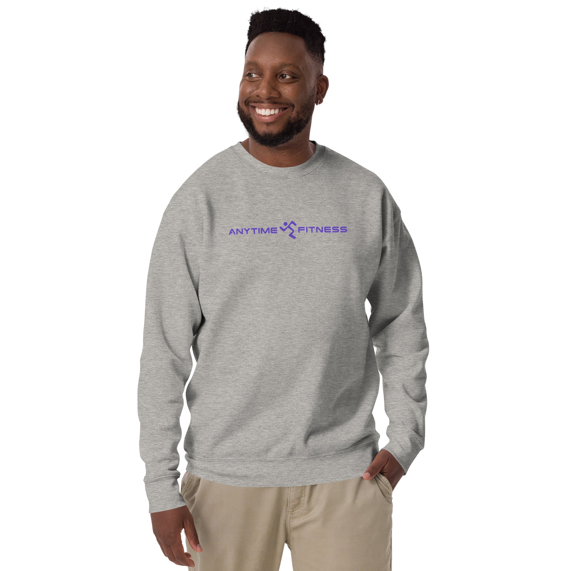 Running Anytime Fitness (Purple) Premium Sweatshirt