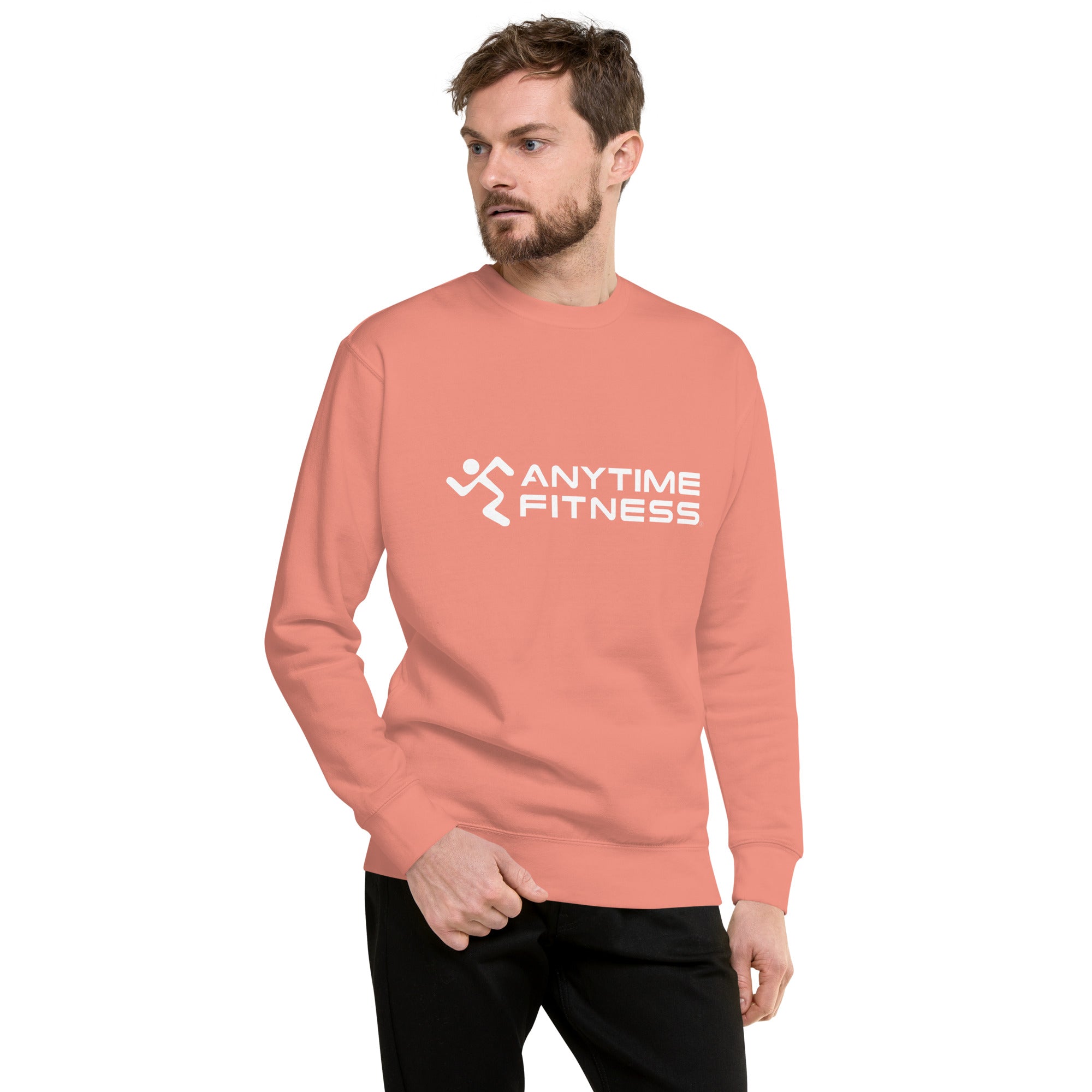 Running Man & Anytime Fitness (White) Premium Sweatshirt