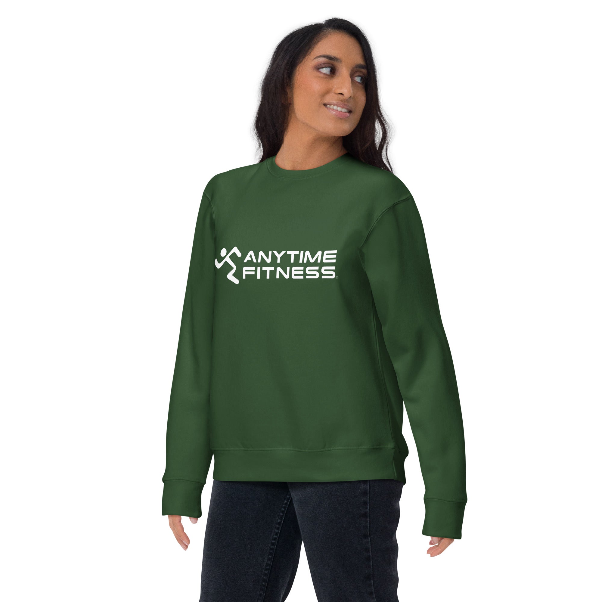 Running Man & Anytime Fitness (White) Premium Sweatshirt