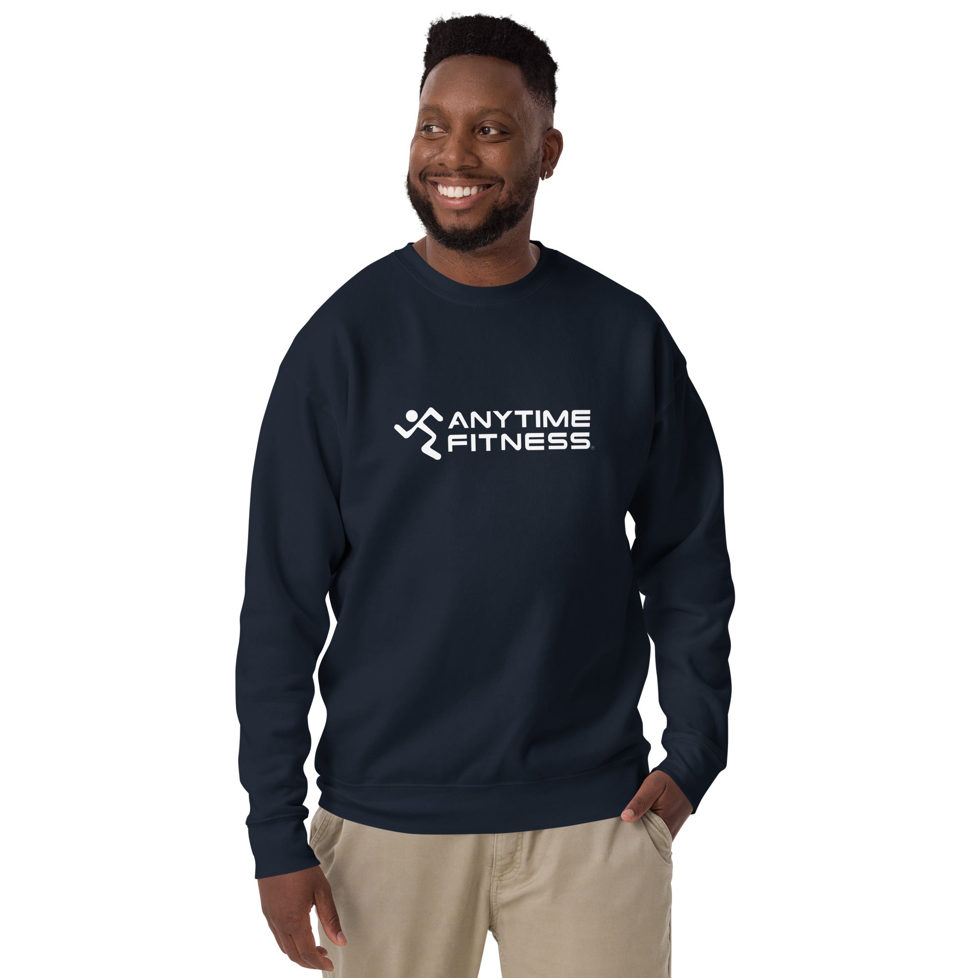 Running Man & Anytime Fitness (White) Premium Sweatshirt