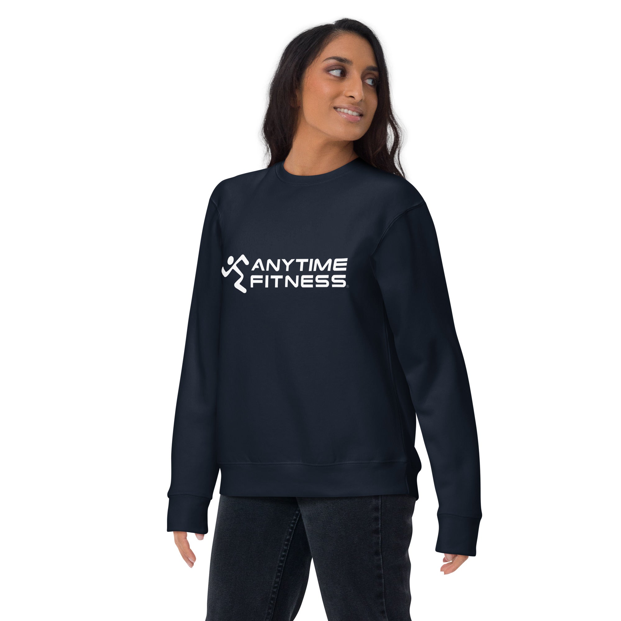 Running Man & Anytime Fitness (White) Premium Sweatshirt