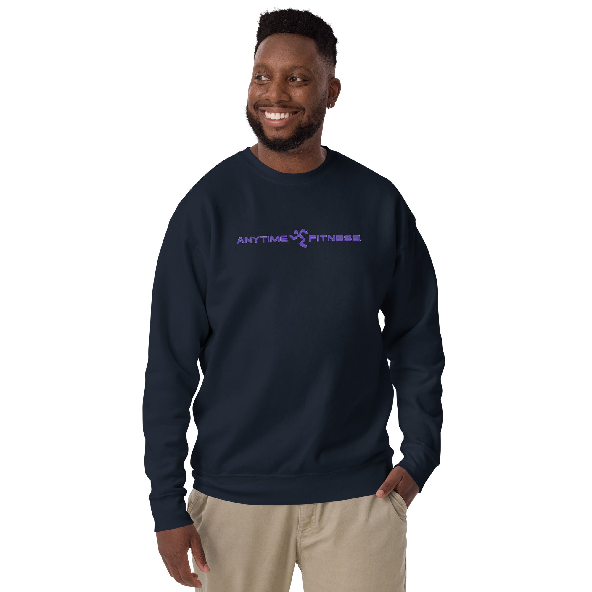 Running Anytime Fitness (Purple) Premium Sweatshirt