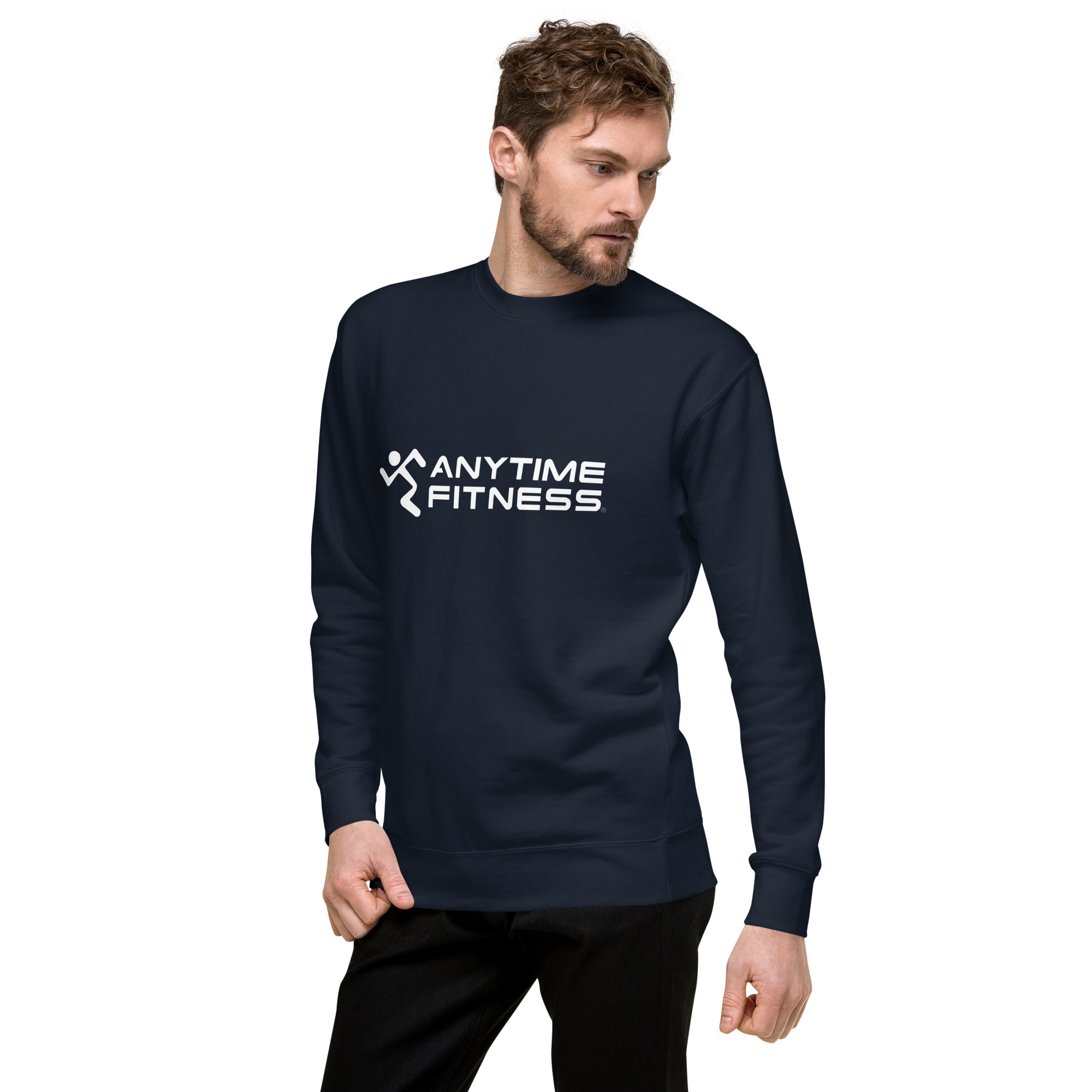 Running Man & Anytime Fitness (White) Premium Sweatshirt